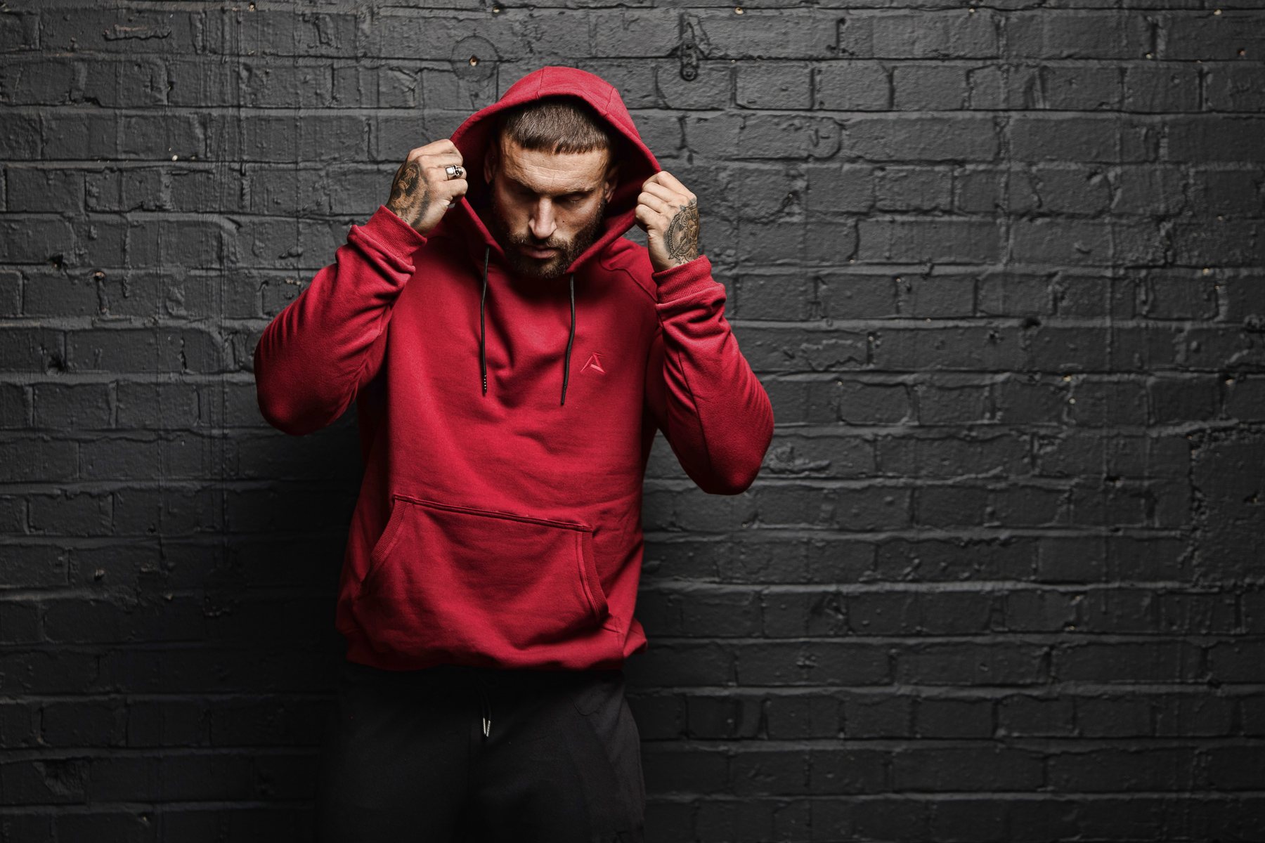 Crimson Apex hoodie