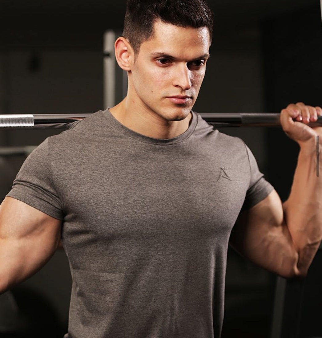 Brand new Alpha skinz grey tee